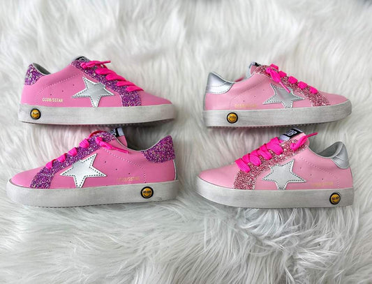 Boujie Tennie Shoes Adult Pink Starts **PRE-ORDER TAT 2-3 WEEKS**