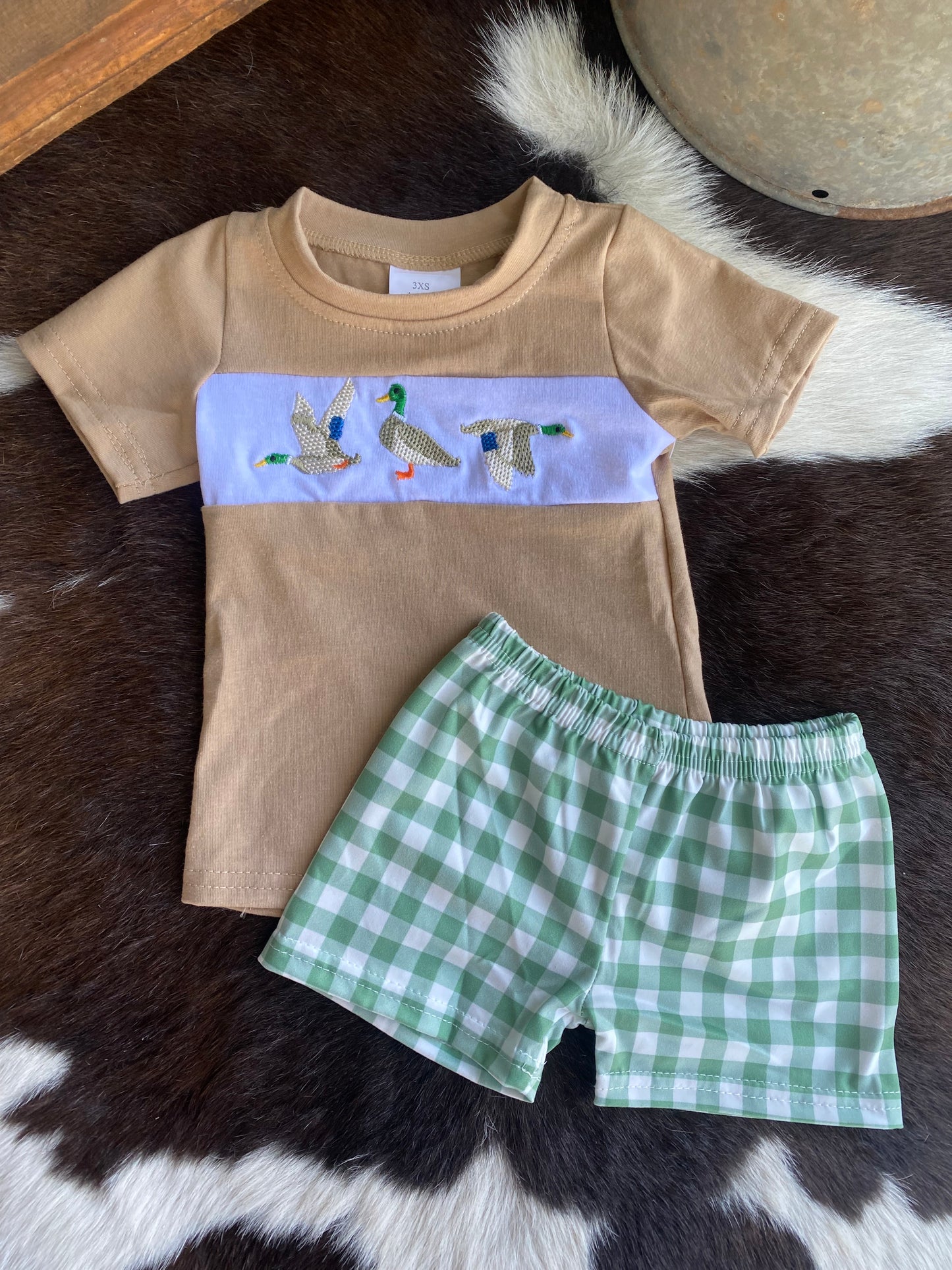 Mallard Plaid Boy Set